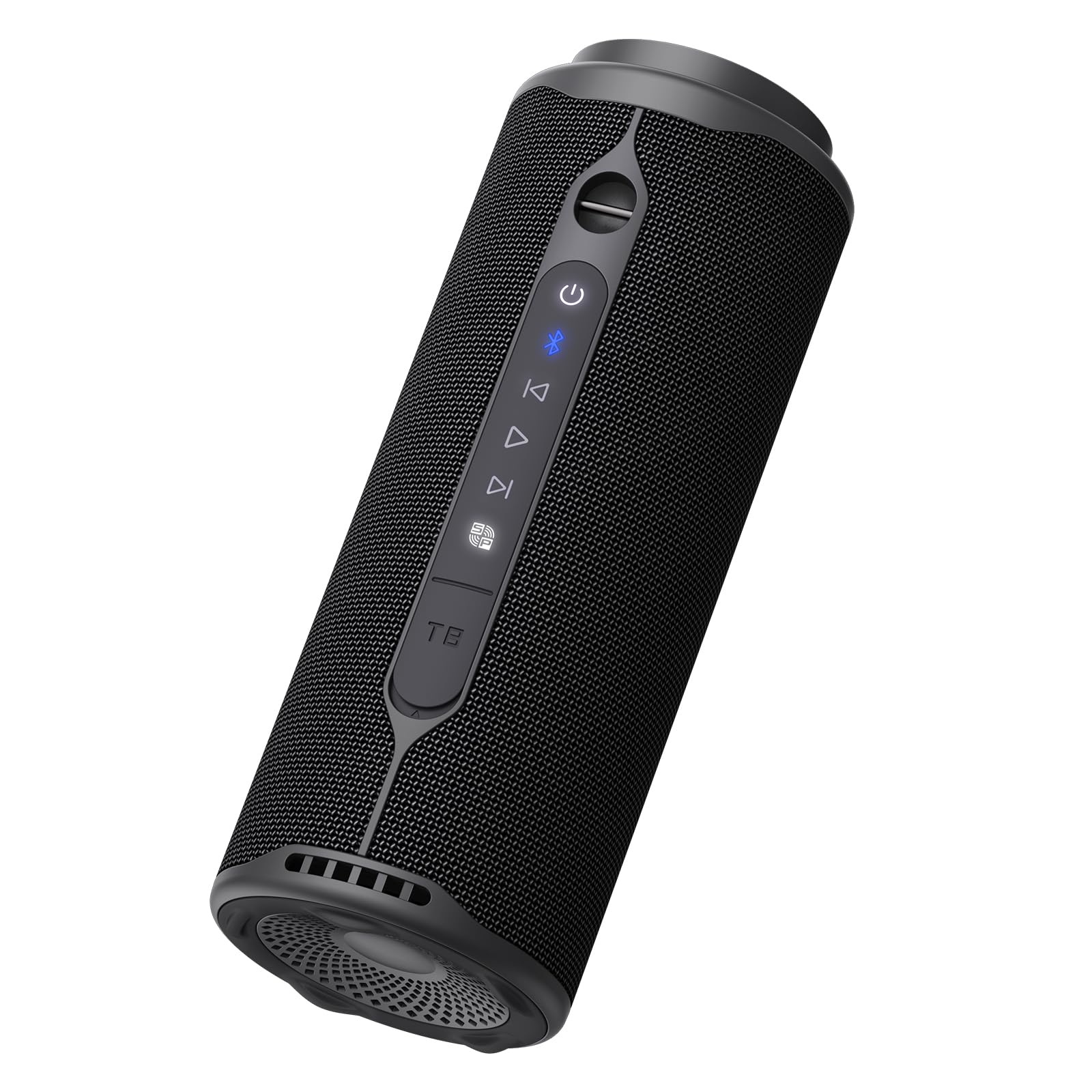 Tronsmart T8 Altoparlante Bluetooth portatile per esterni, suono più potente e nitido da 40 W, suono a 360°, audio a 2.1 canali, IPX7, personalizzate audio e luci, cordino portatile (grigio)