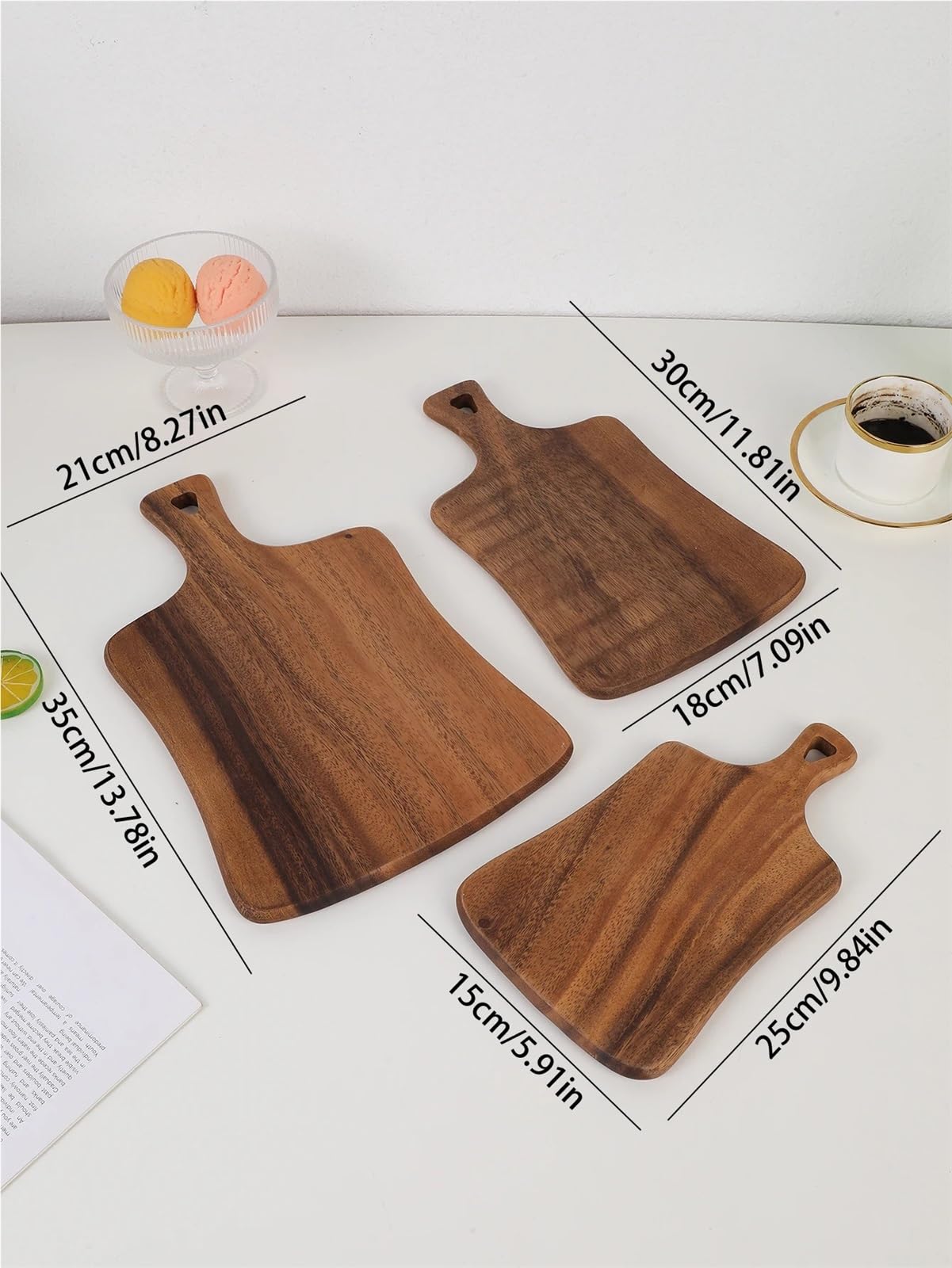 Plateau De Fromage Planche à découper en bois for la cuisine, préparation des repas, planche de service en bois, planche à fromage, charcuterie et planche à découper 1 pièce Pour Les Aliments Cuits(M)