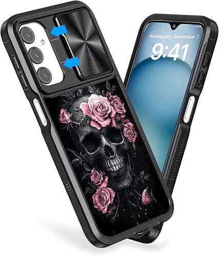 FXIANGWL for Samsung Galaxy A15 Case, Shockproof Dual Protection with Slide Came