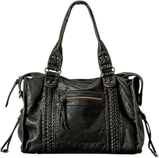Worldlyda Y2K Hobo Crossbody Bag for Women - Large Soft Vegan Leather Vintage Shoulder Tote Purse