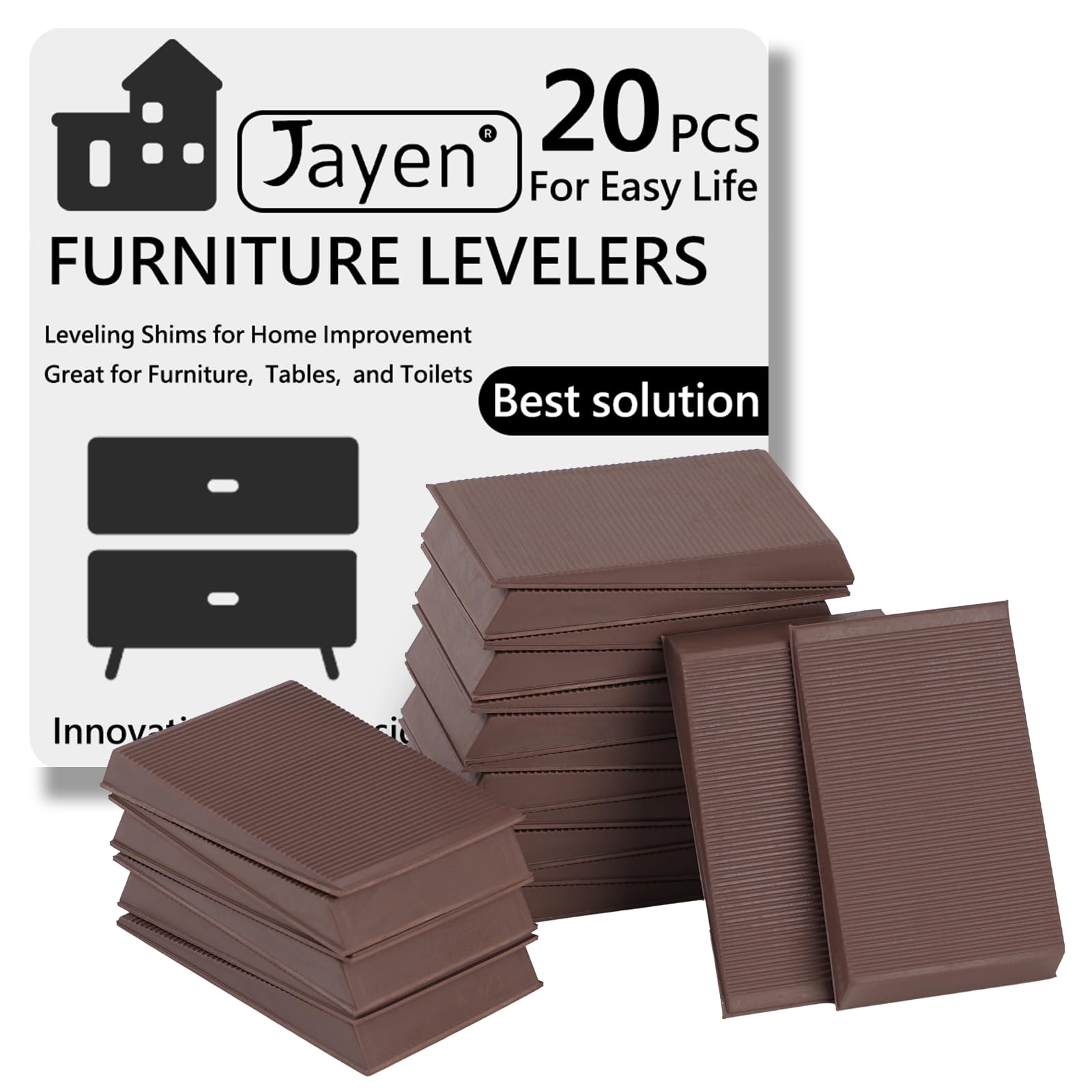 Photo 1 of Jayen Rubber Shims, Furniture Levelers, 20 Pack