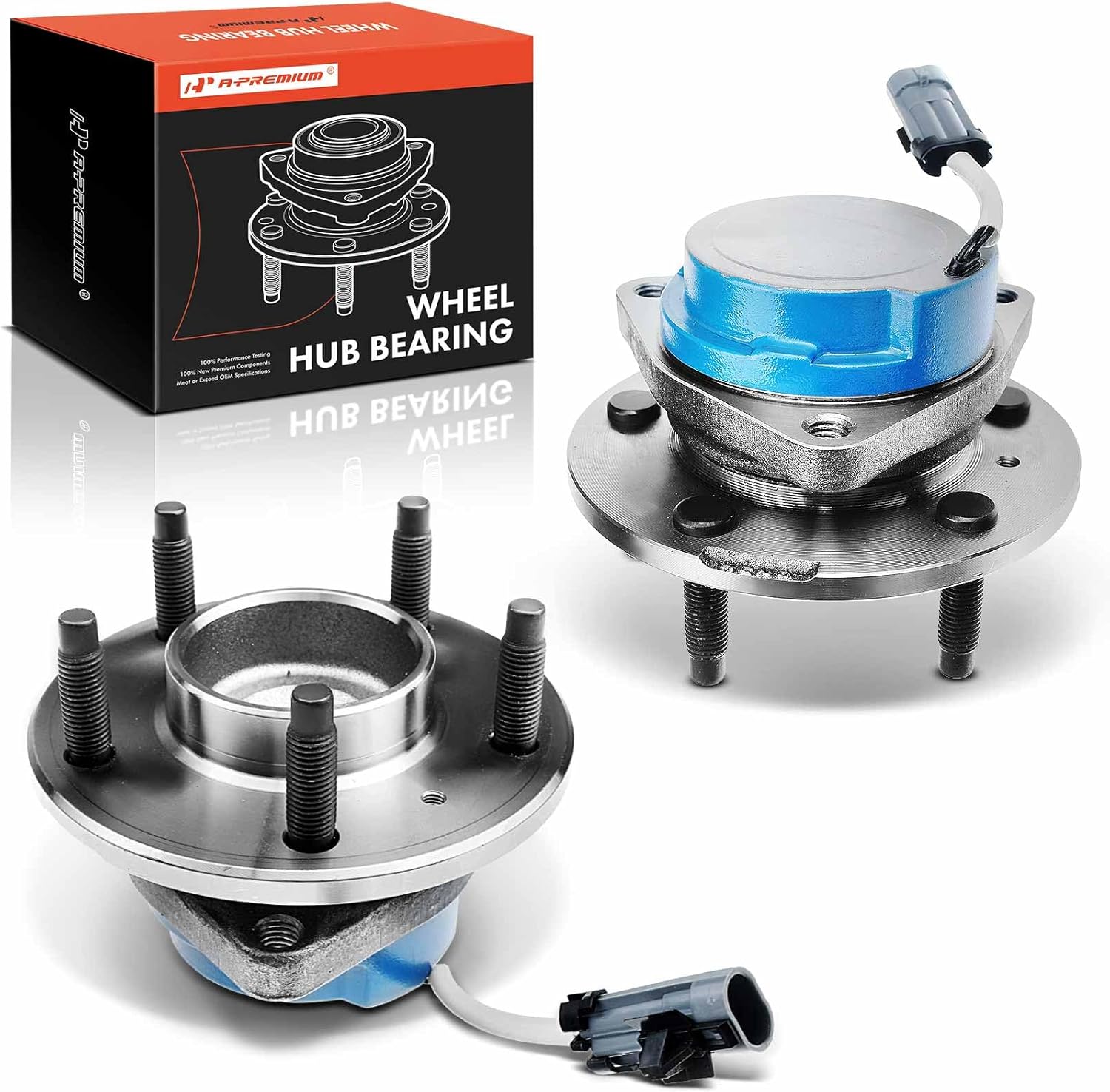 A-Premium 2 x Wheel Bearing and Hub Assembly with ABS & 5-Lug Compatible with Cadillac CTS, STS & Buick Terraza & Chevrolet Uplander & Pontiac Montana & Saturn Relay