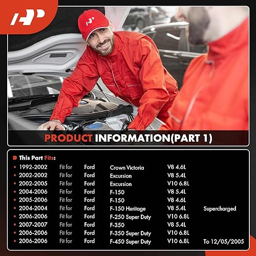 Miniatura 2 de A-Premium Compresor de aire acondicionado compatible con Ford F-150 F-250 F-350 Super Duty, Mustang & Lincoln Town Car y Mercury Cougar, 4.6L 5.4L