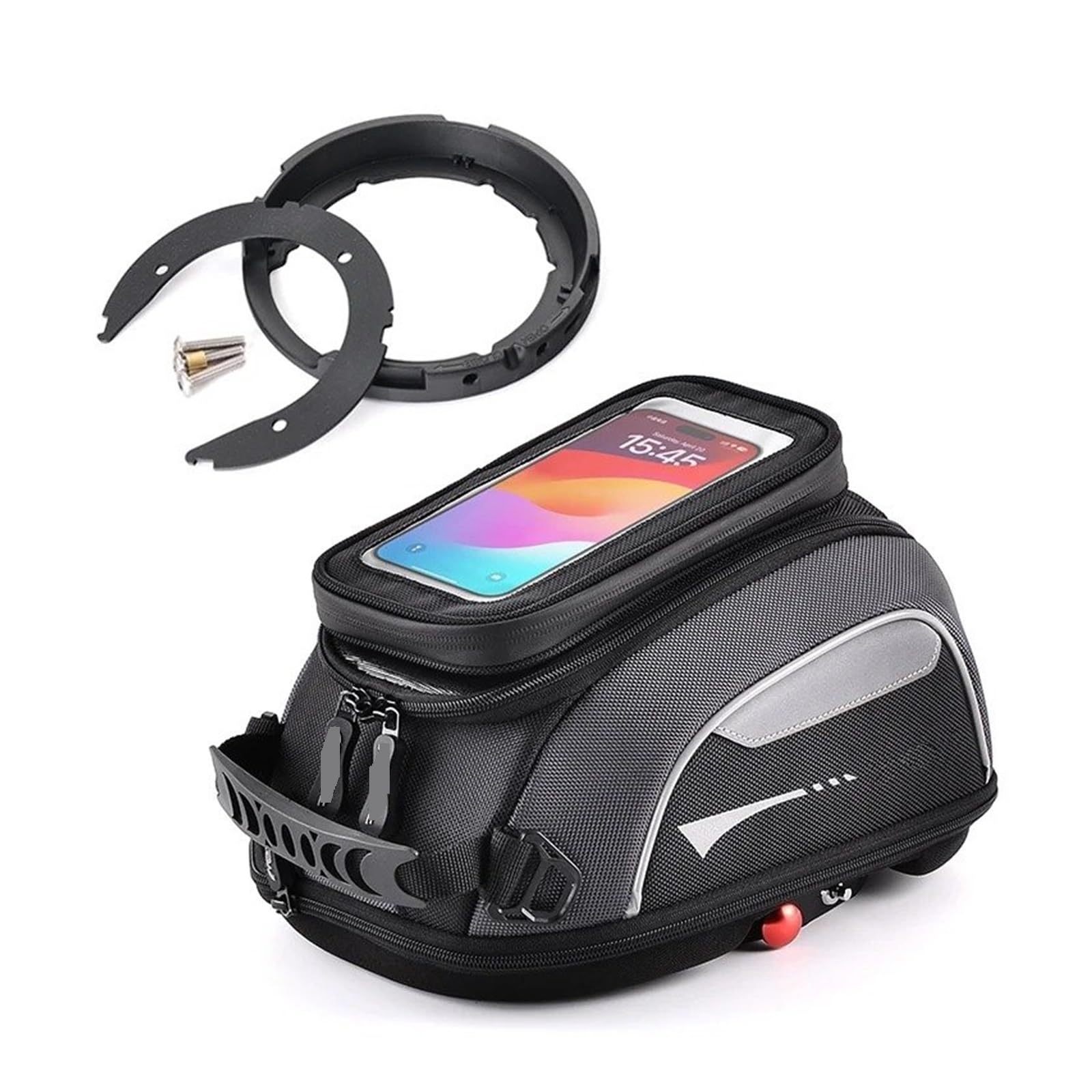 Bolsa Maleta Moto para VOGE para Valico para 525DSX para 900DSX para 625DSX 525 Bolsa Tanque Equipaje Bolsas con Cierre Rápido Anillo Mochila Brida Impermeable(with Phone Bag)
