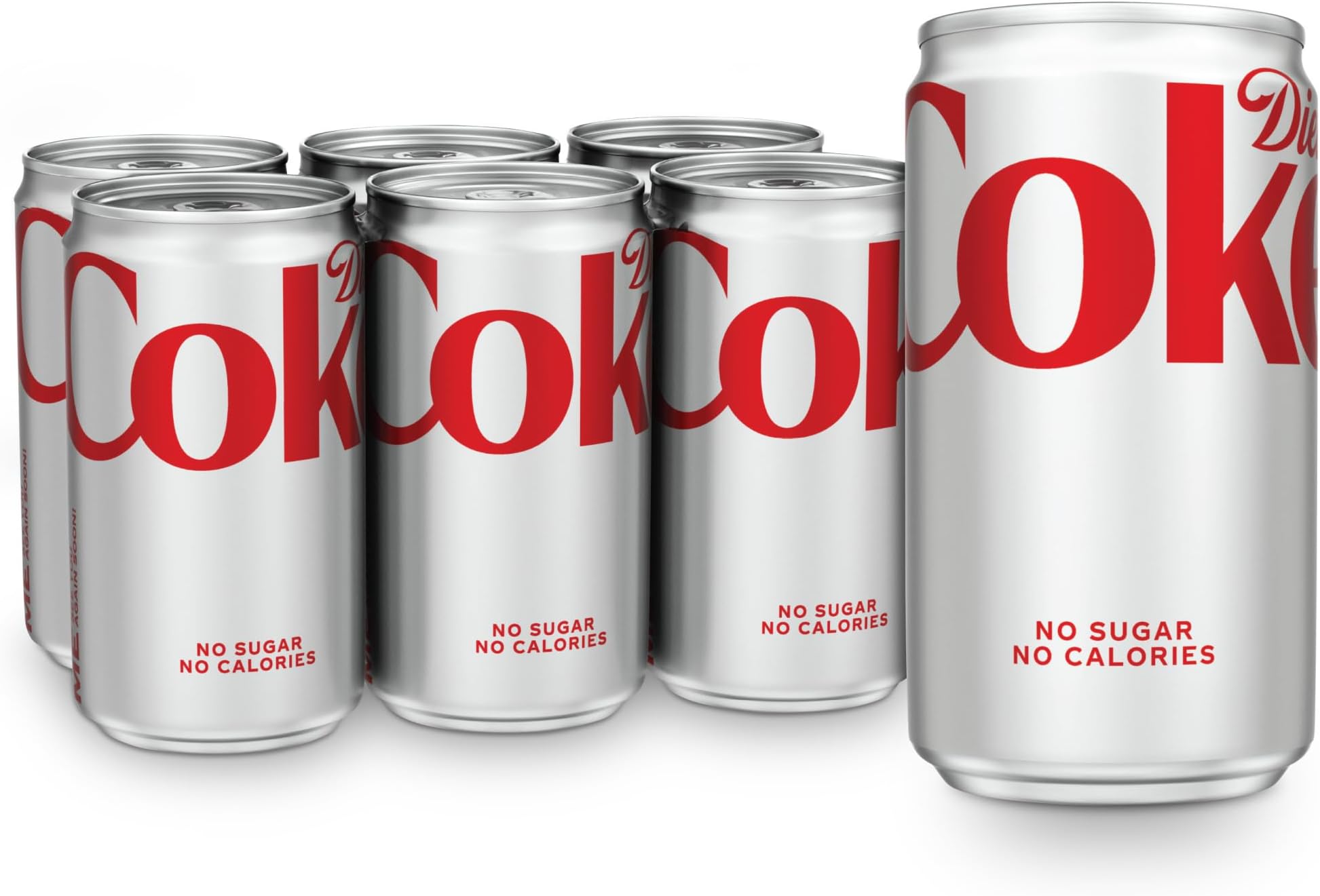 Soda Soft Drinks, 7.5 fl oz Cans, 6 Pack - Mini Soda Cans, Diet Cola