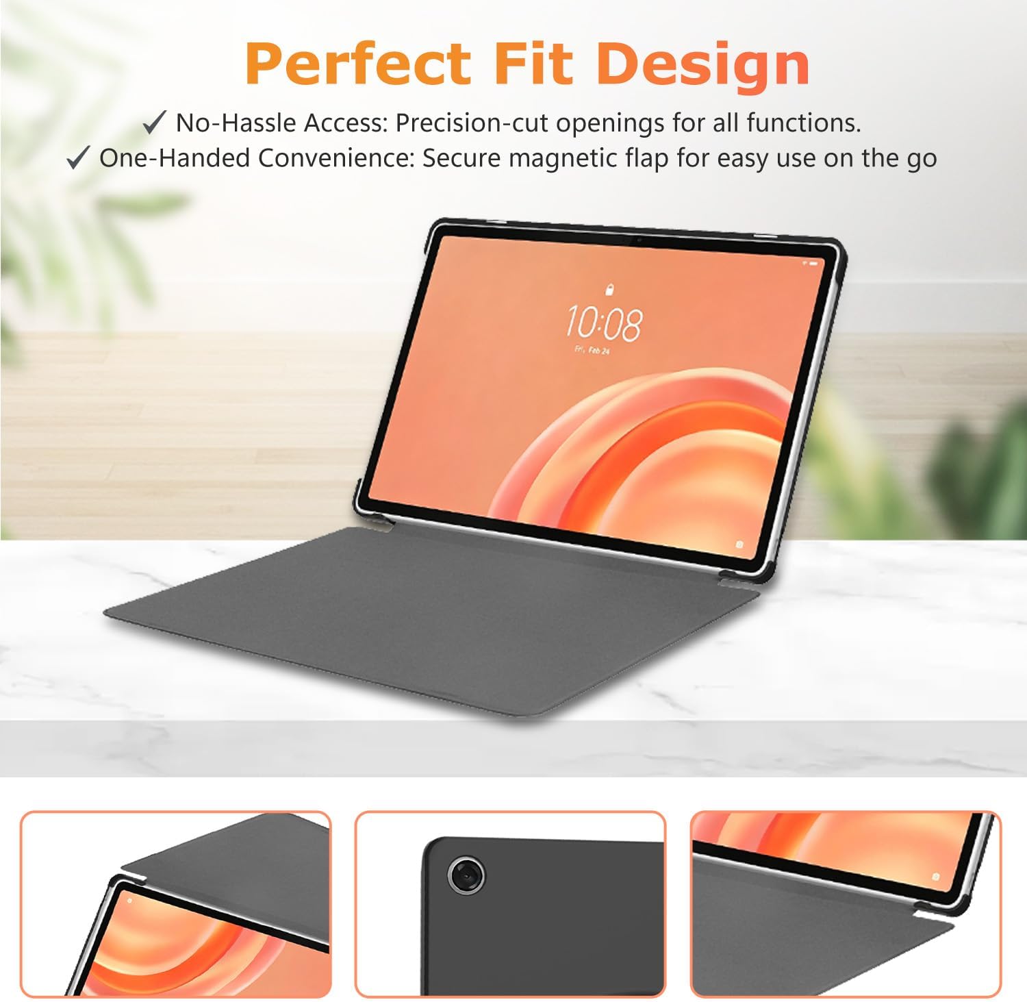 Case for Lenovo Tab Plus Gen 2 12.1inch Tablet – Premium PC Protective Cover,Auto Sleep/Wake,Slim Lightweight,Shockproof(Green) image 3