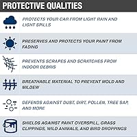 Vista 4 de Budge Lite - Cubierta para automóvil sedán de hasta 157pulgadas (3.98 m), B-1 (polipropileno, gris)
