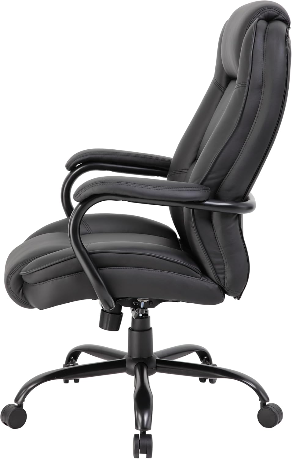 Boss Office Products Heavy Duty Executive Chair with 350lbs Weight Capacity in Black