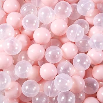 كرات الكرة اللينة - كرات بلاستيكية واقية من السحق لحزمة الكرة من 100pcs مجموعة لأنابيب الأطفال الصغار مع حقيبة تخزين قابلة لإعادة الاستخدام - 2.16 بوصة