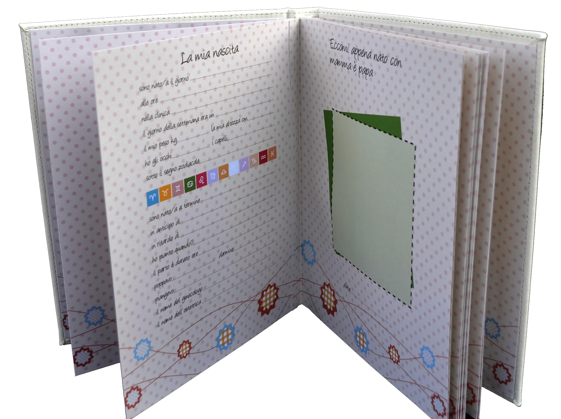 Benvenuto al Mondo: Set regalo tema Elefantino con Diario e Portafoto da tavolo Neonato nascita (Celeste)