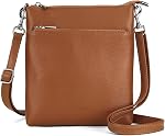 Befen Cuir véritable Petits Purs de corps pour les femmes Voyages Sacs de Corps Cross Léger avec bandoulière réglable
