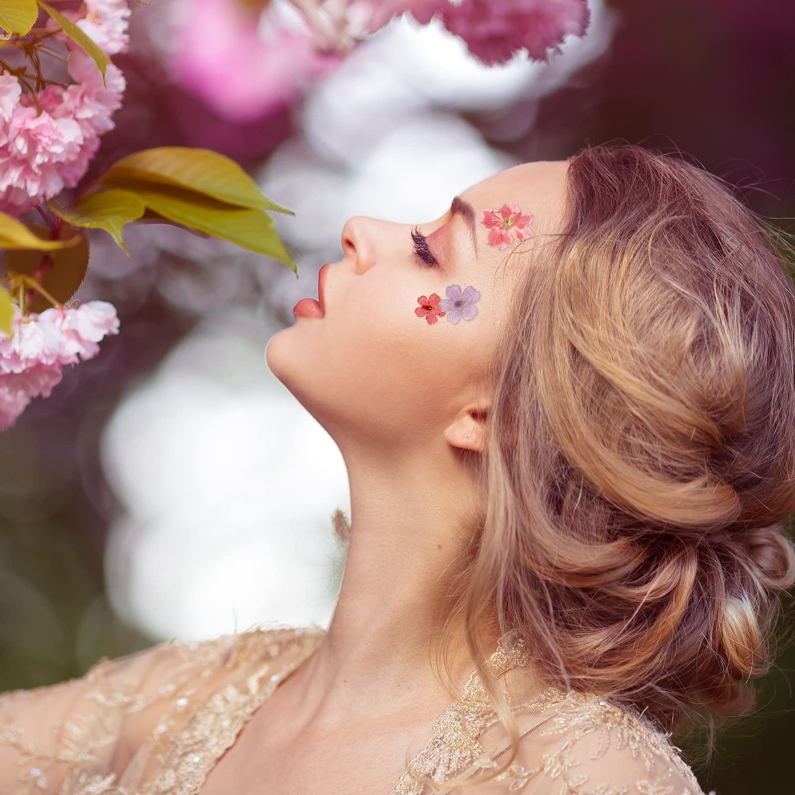 Lot De 69 Fleurs Pressées Séchées Naturelles Multicolores - Pour Résine époxy, Scrapbooking, Bougies, Nail Art, Décoration Créative - 11