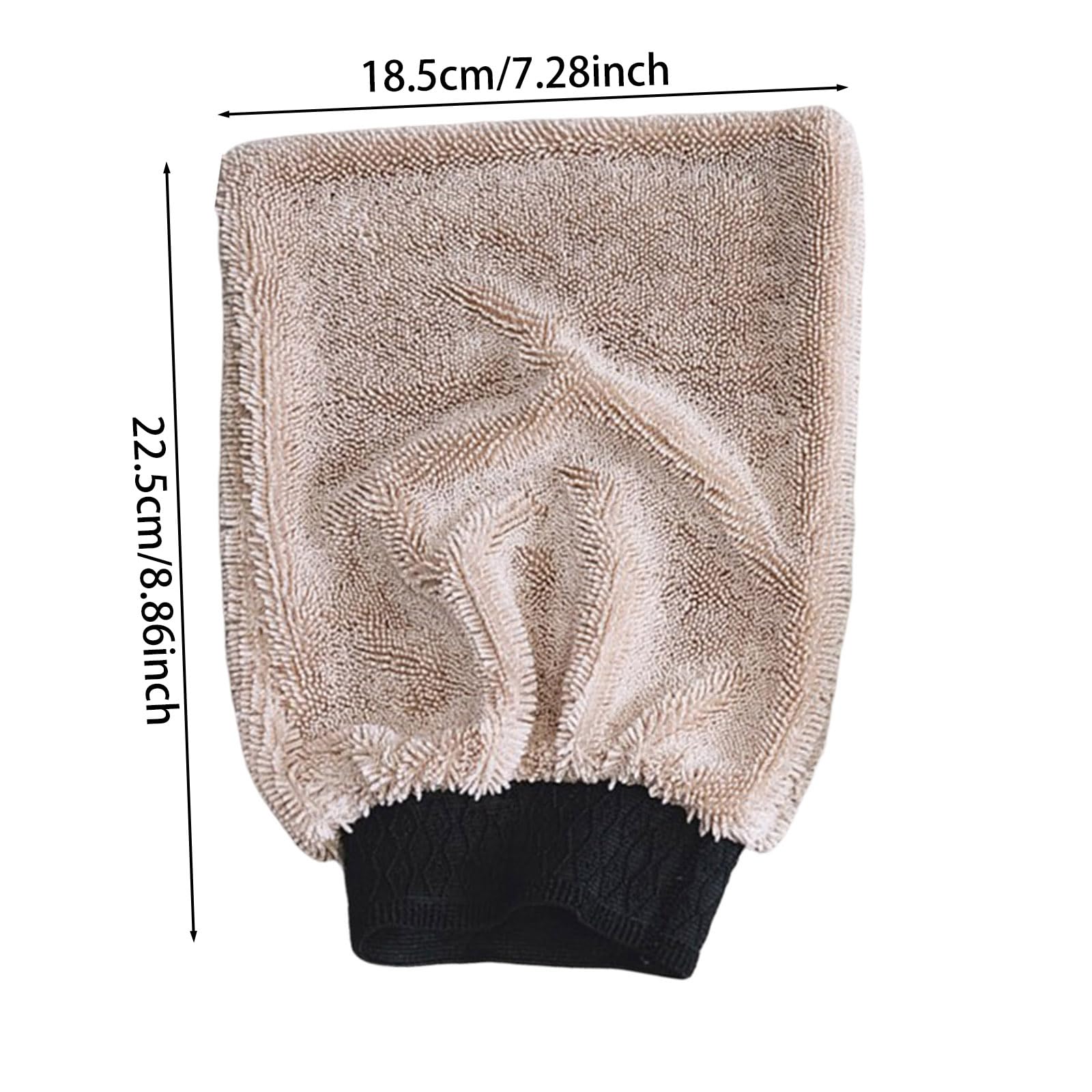 Generisch Putzhandschuhe Microfaser – 3X Mikrofaser Handschuh Reinigungshandschuhe & Fleckenhandschuh für Bad, Fenster & Polster, Waschhandschuh für Autopflege