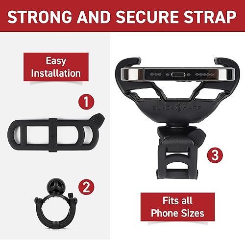 Miniatura 6 de Soporte de teléfono de silicona mejorado compatible con accesorios de bicicleta Peloton - Soporte de teléfono celular para bicicleta estática