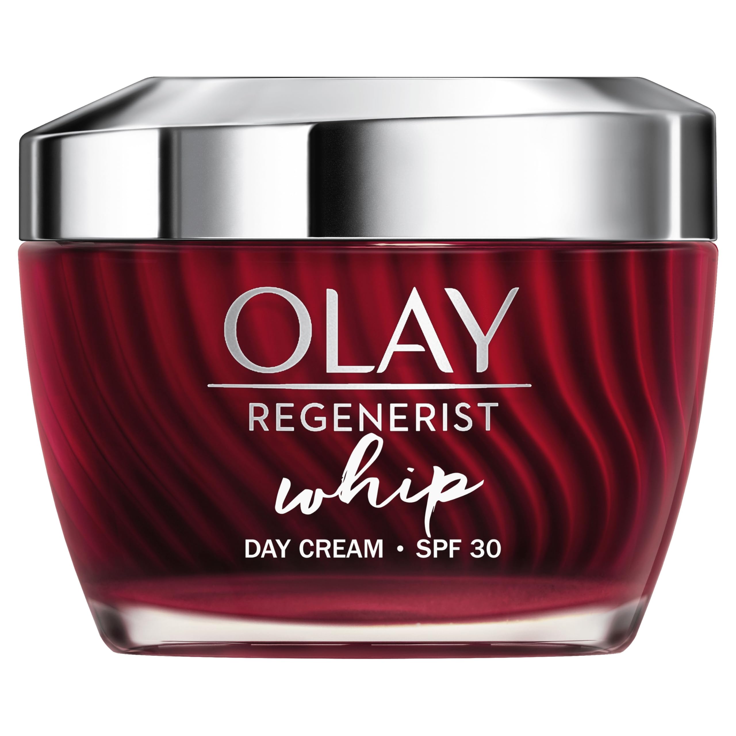 Olay Regenerist Whip Crema Facial De Día Ligera con SPF 30 Y Acabado Mate, Con Vitamina B3 & Niacinamida, Hidrata Durante 24H, 50ml