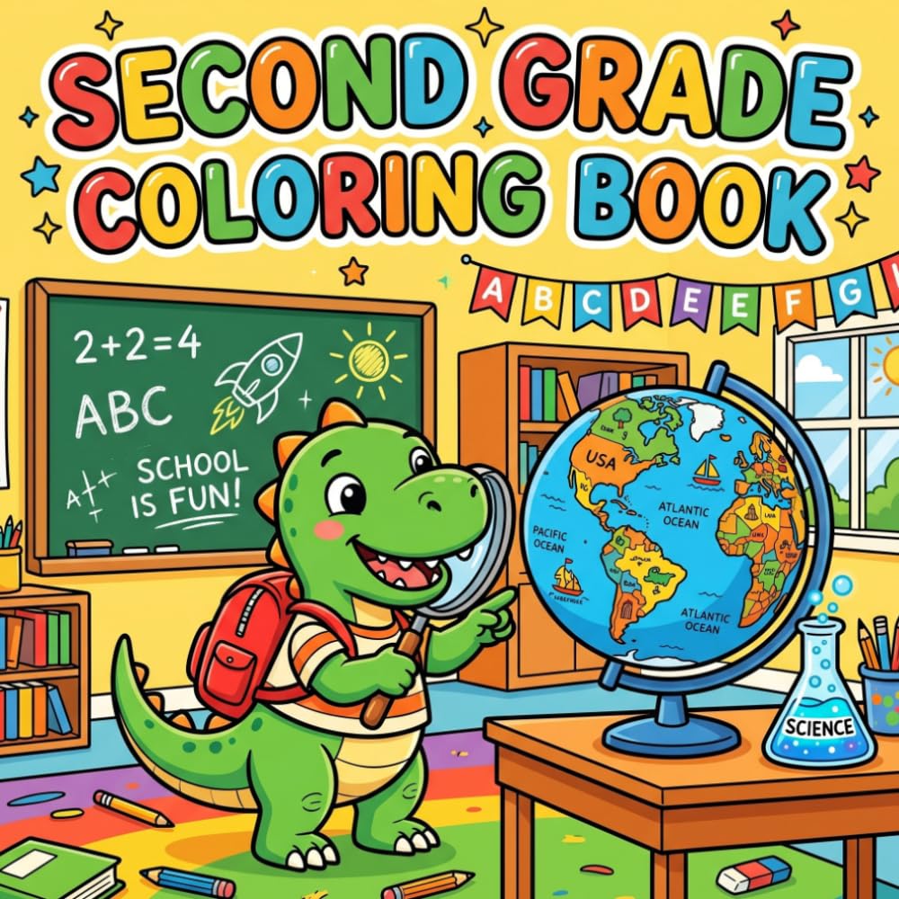 Second Grade Coloring Book: Fun Back to School Activity Pages for Kids (Ready for School: Milestone Coloring Books)