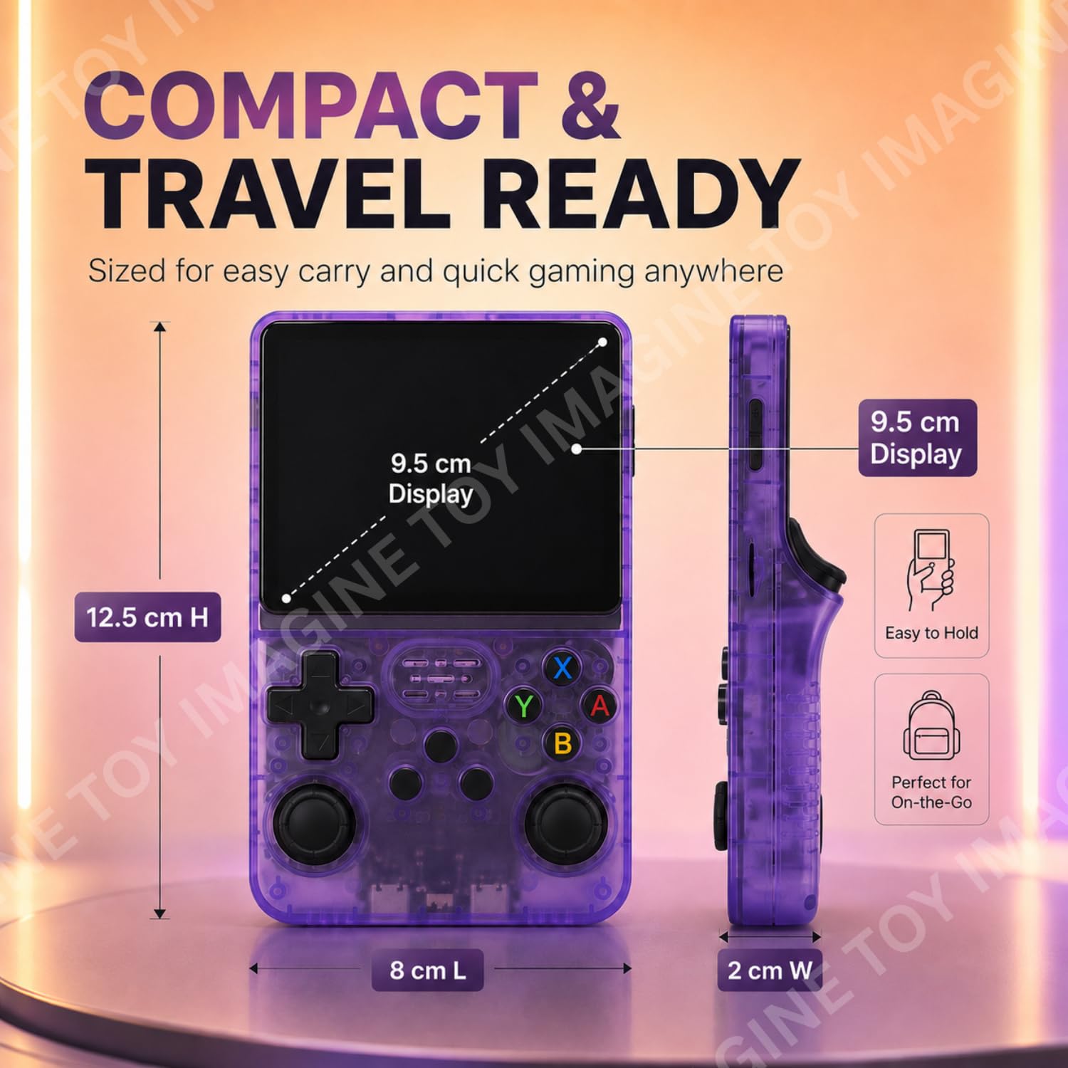 Toy Imagine R36S Retro Handheld Game Console, 22,000+ Games, Assorted — Amazon image 2
