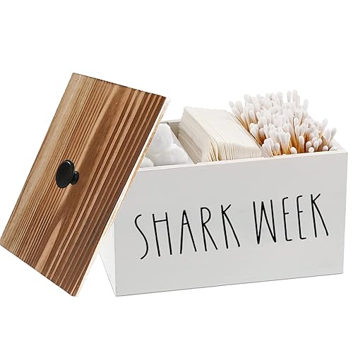 Tampon Holder for Bathroom,Farmhouse Bathroom Organizer,Rustic Wood Bathroom Storage Bin