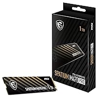 MSI SPATIUM M470 PRO SSD 1TB – PCIe 4.0 NVMe M.2, 6000MB/s Lettura & 4500MB/s Scrittura