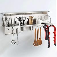 Vista 7 de Abridor de frascos y botellas para manos débiles, kit abridor de latas y botellas multifunción 5 en 1 con mango de silicona, fácil de usar para Rojo