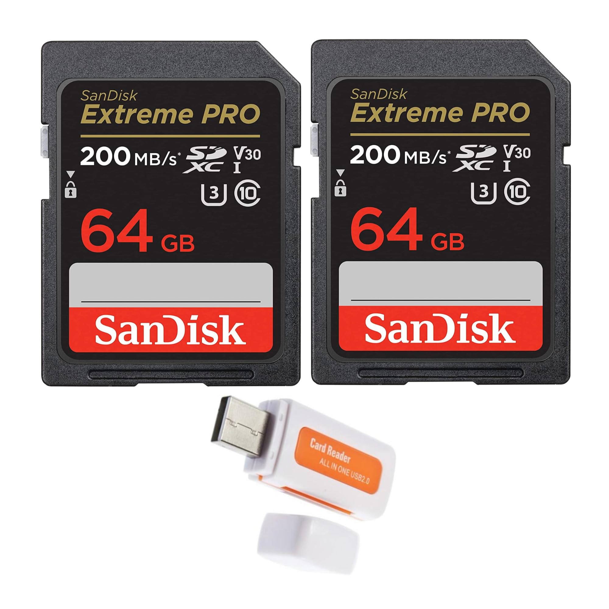 SanDisk - 新品 サンディスク Extreme PLUS 64GB　２枚 Amazon | ◇サンディスク エクストリーム プラス SDXC UHS-I