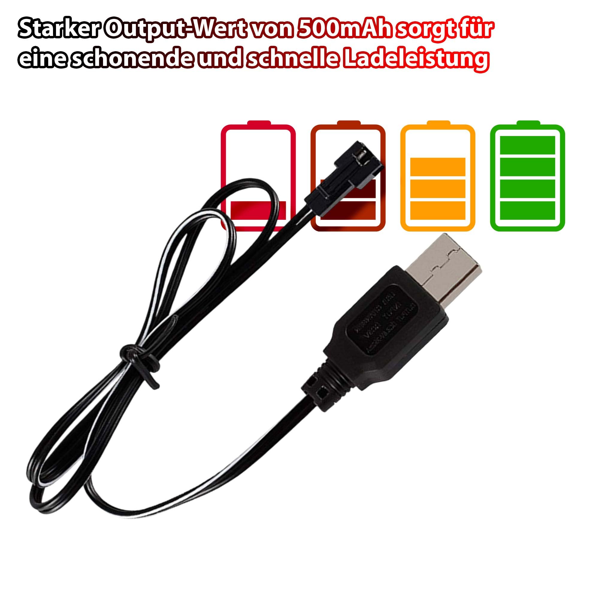 2 Stück 3,7 V HSP USB-Ladekabel Mit SM-2P-Stecker, Lipo Battery