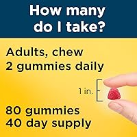Vista 4 de Gomitas Nature Made, complejo multivitamínico + gomitas con omega 3, suplemento nutricional diario, 80 unidades, el embalaje puede variar