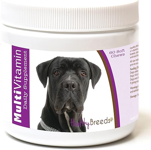 Miniatura 216 de Healthy Breeds Multivitamínico siberiano Husky para perros, suplemento diario recomendado por veterinarios, sabor a tocino, 60 masticables suaves