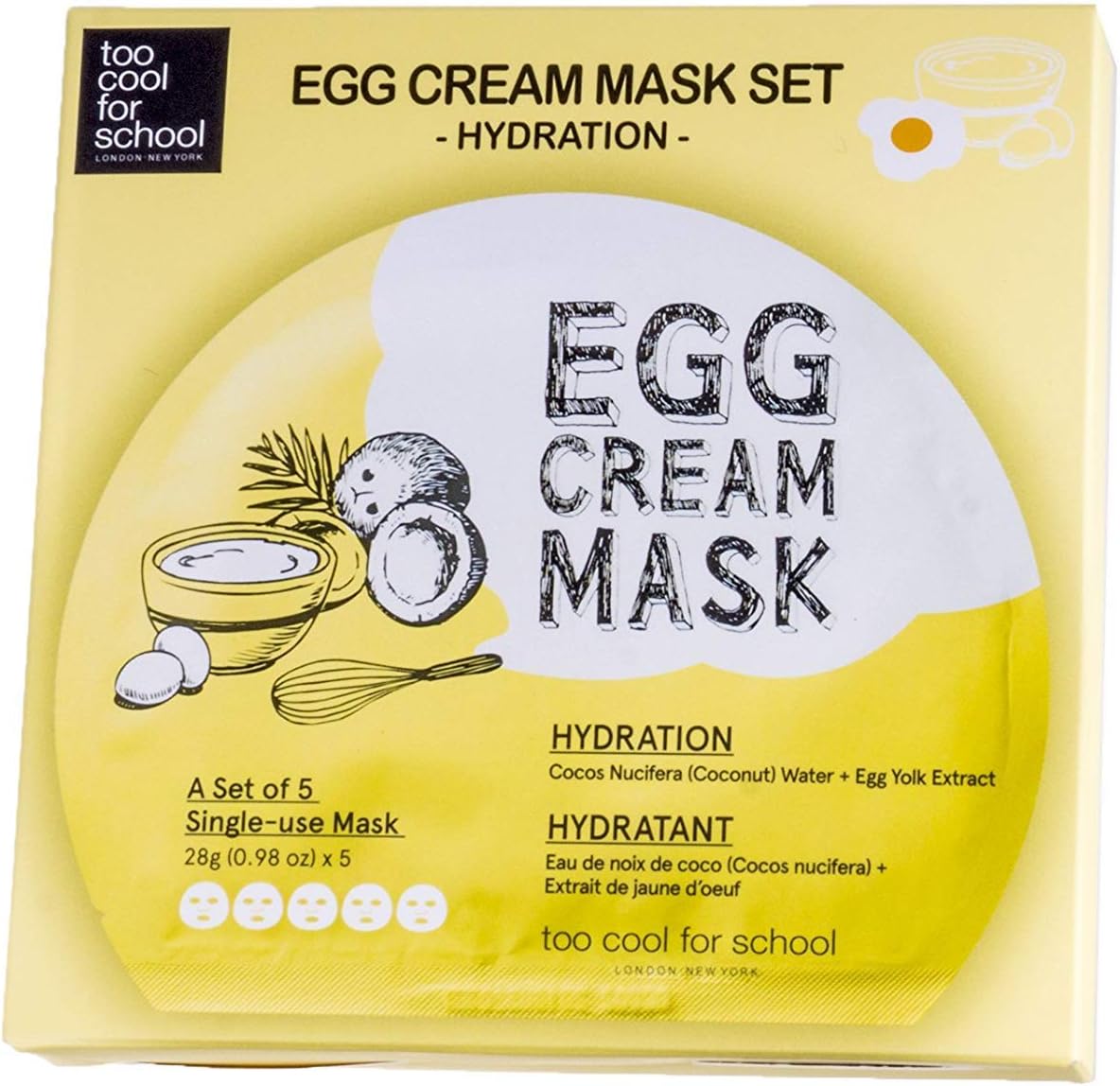 [Too cool for school] Egg Cream Mask (5ea)