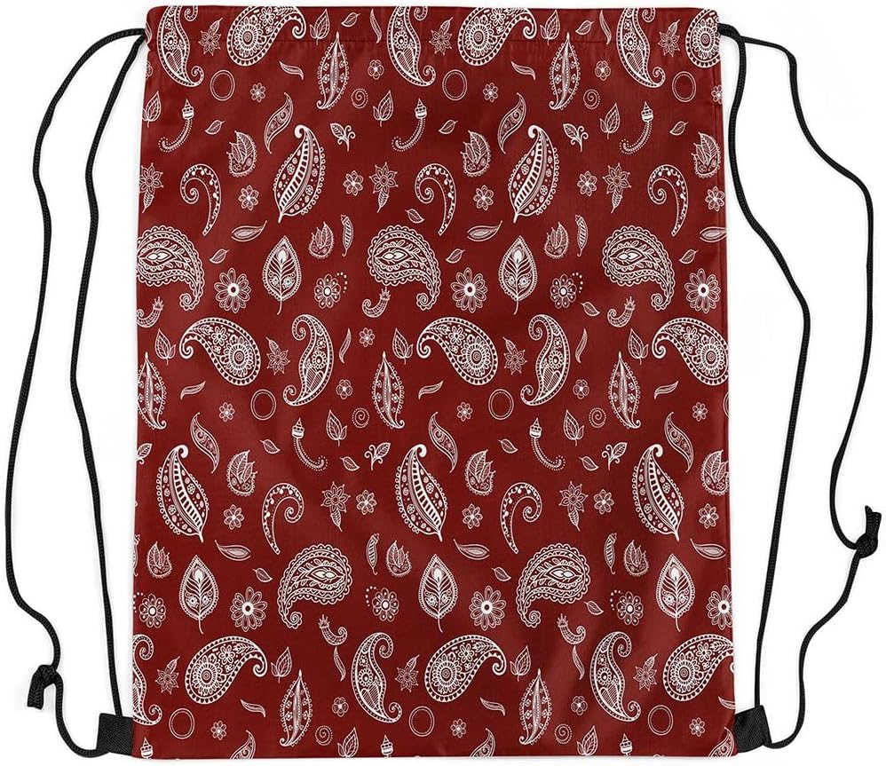 Castle Fairy Paisley Bandanas Drawstring Backpack Bag