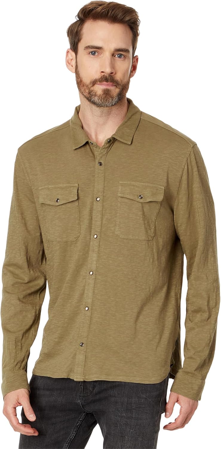 John Varvatos Men's Arvon Western Shirt