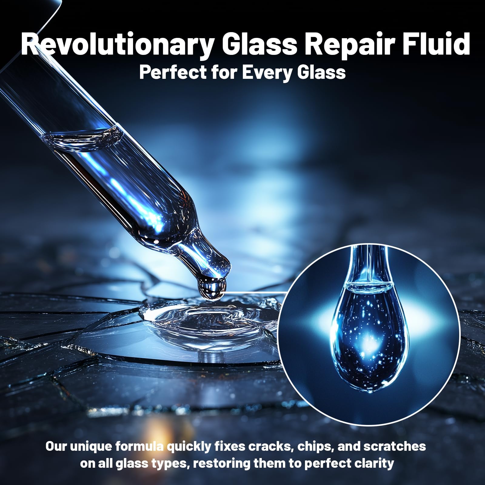 Windshield Repair Kit, DIY Car Windshield Crack Repair Kit – 2 Bottles Nano Glass Repair Liquid, Fix Chips, Bullseye & Star Cracks — view 4