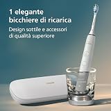 Philips Sonicare DiamondClean Series 9000 Twin Pack Sonic Electric Toothbrushes, Cleaner Teeth and Gums Connected with App, Black and Rose Gold (Model HX9914/61) - 8