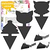 Blooven 30 PCS Fruit Fly Traps Black, Double-sided Fungus Gnat Sticky Catcher For Multiple Insects, Plant Fly Control Indoor (30 PCS Black)