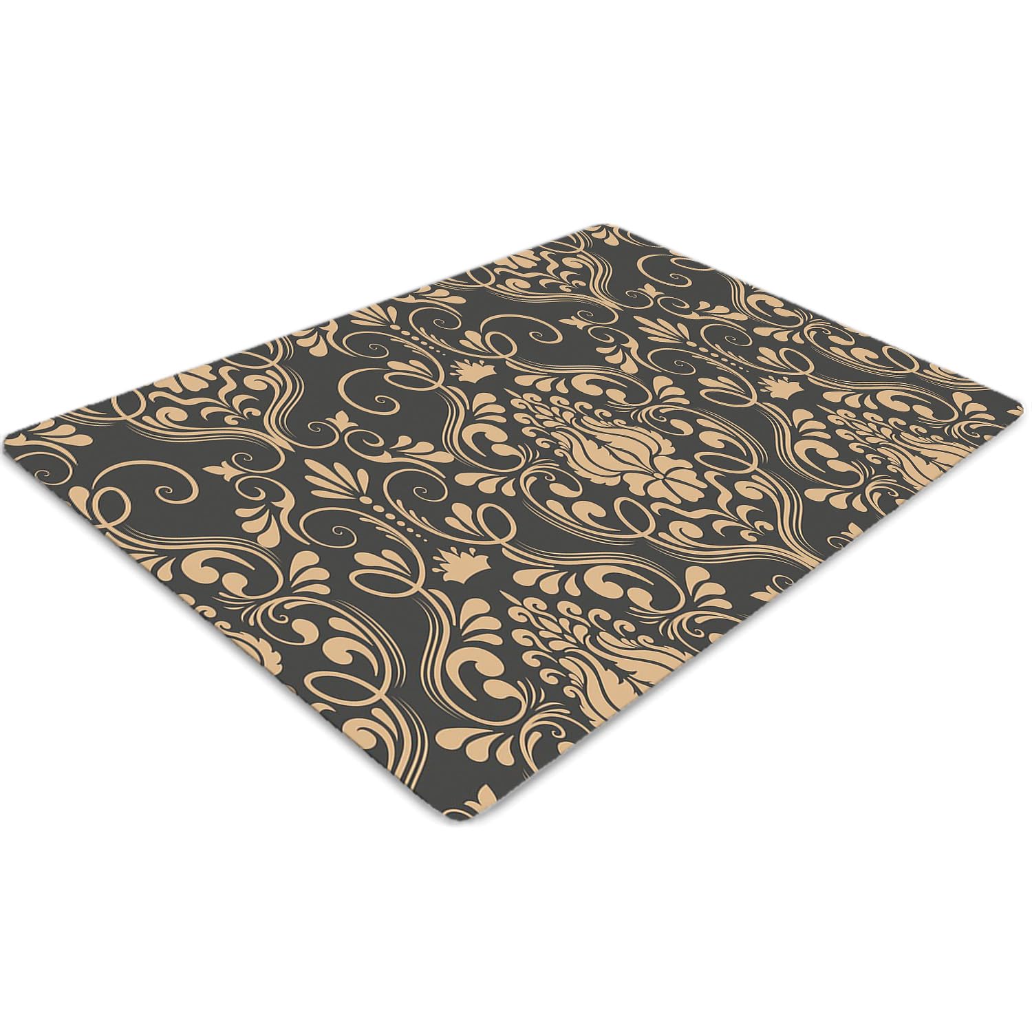 Tapis de chaise antidérapant et imperméable en PVC rectangulaire