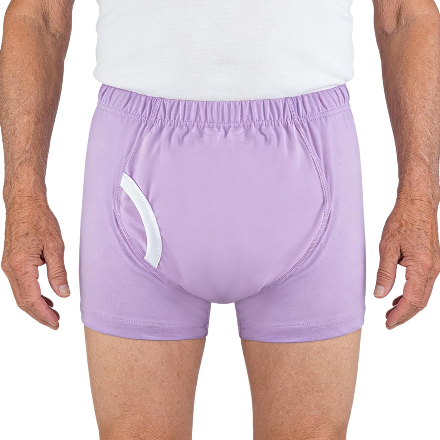 ACSUSS Mens Elderly Anti-leak Adaptive Shorts Underwear for Bedridden Patients Special Needs