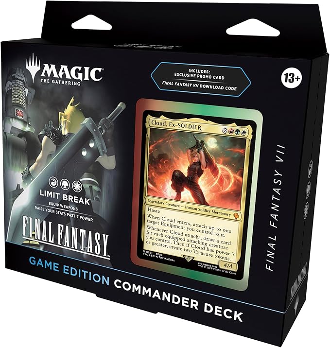 Relance de Final Fantasy VII sur Steam - La version classique 6 Magic: The Gathering Final Fantasy VII Commander Deck - Game Edition (Limit Break Commander Deck, Exclusive Promo Card, Final Fantasy VII Video Game Download Code, and Accessories), Pack of 1