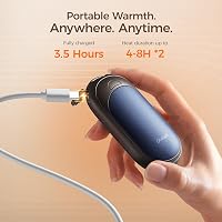 OCOOPA Tölthető Kézmelegítő Szett, 2db Mágneses Zsebméretű Melegítő, 5000mAh, Ultrakönnyű, 3 Hőfokozat 53°C-ig, Kempinghez, Raynaud-szindróm 6