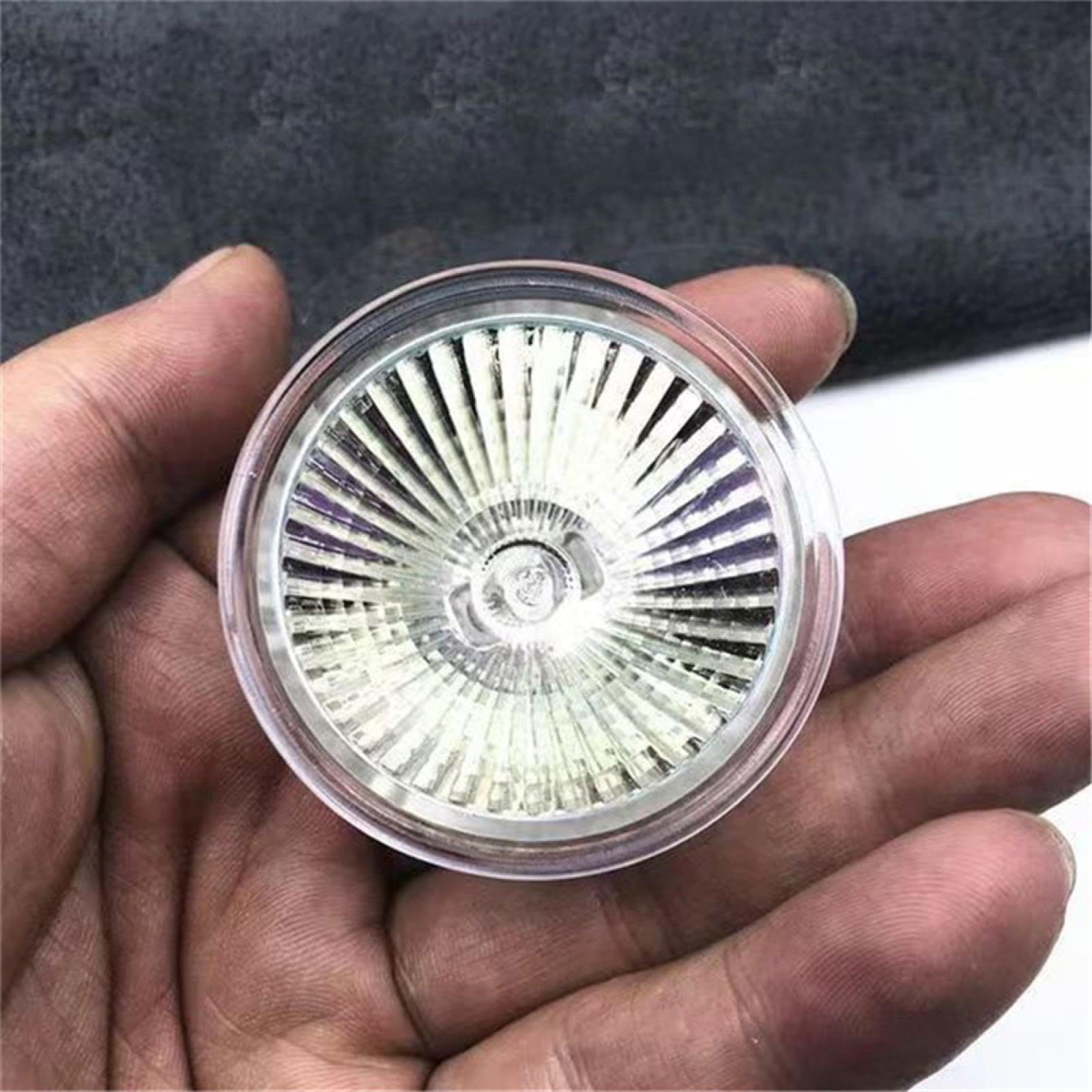 MR16 Halogenlampe 50W 220V GU5.3 20W Glühbirne mit GU5.3 Sockel Strahler Halogen MR16 220V 10W Leuchtmittel Dimmbar Warmweiß 6PCS 50W