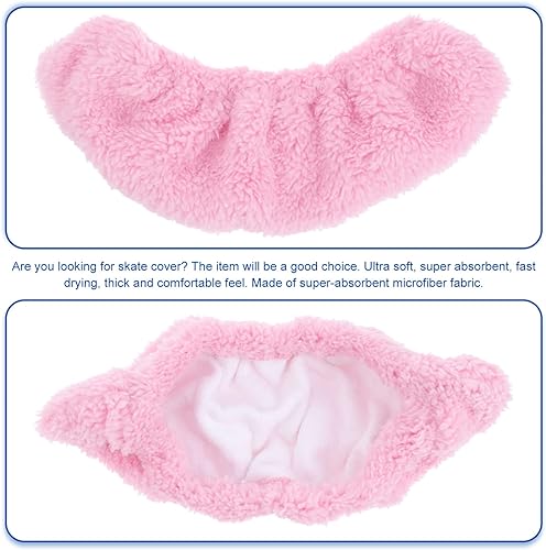 Miniatura 3 de VICASKY Cubierta de hoja de patinaje sobre hielo para patinaje de hockey, patín de patinaje artístico, de felpa suave, protector de cuchillas para