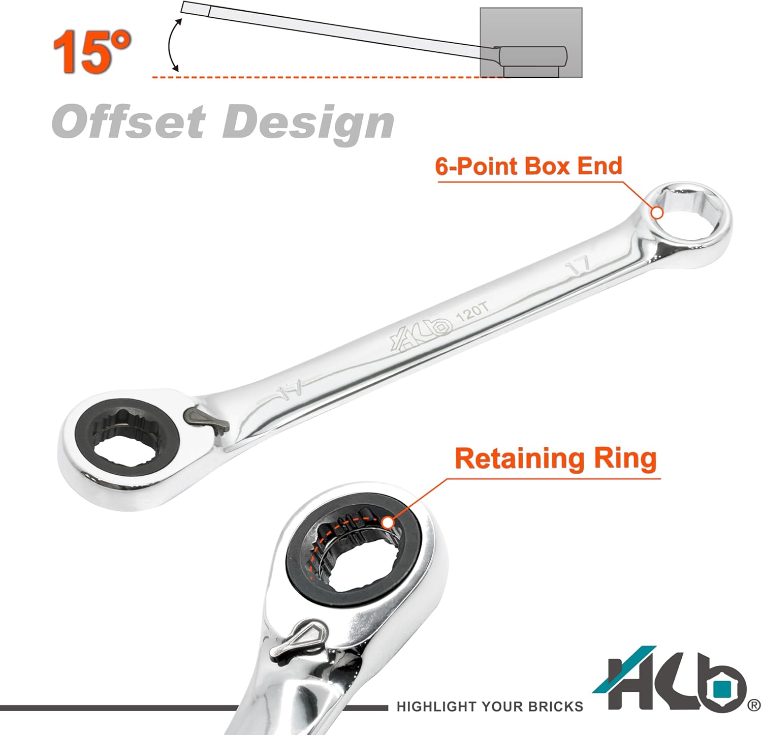HB 57-Piece Socket Set AGX004-U, Pass-Thru Low Profile 120-Tooth Ratchet Wrench with Non-Slip Sockets, Metric SAE E-Torx Compatible, Chrome Vanadium Steel, Portable EVA Case, Made in Taiwan