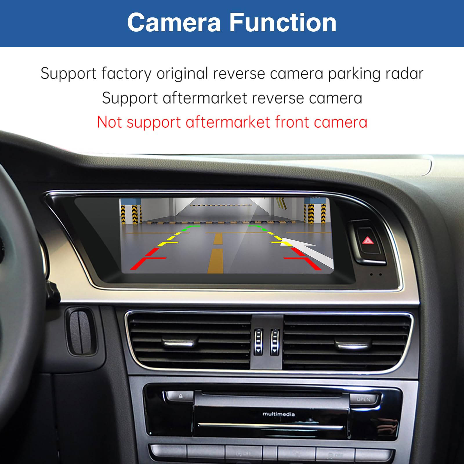 Road Top Autoradio CarPlay 8,9" per Audi A5 con 3GMMI 2009-2015 | Schermo Touchscreen Linux HD IPS, CarPlay senza fili, Android Auto, MirrorLink, Navigazione, Autoradio Bluetooth