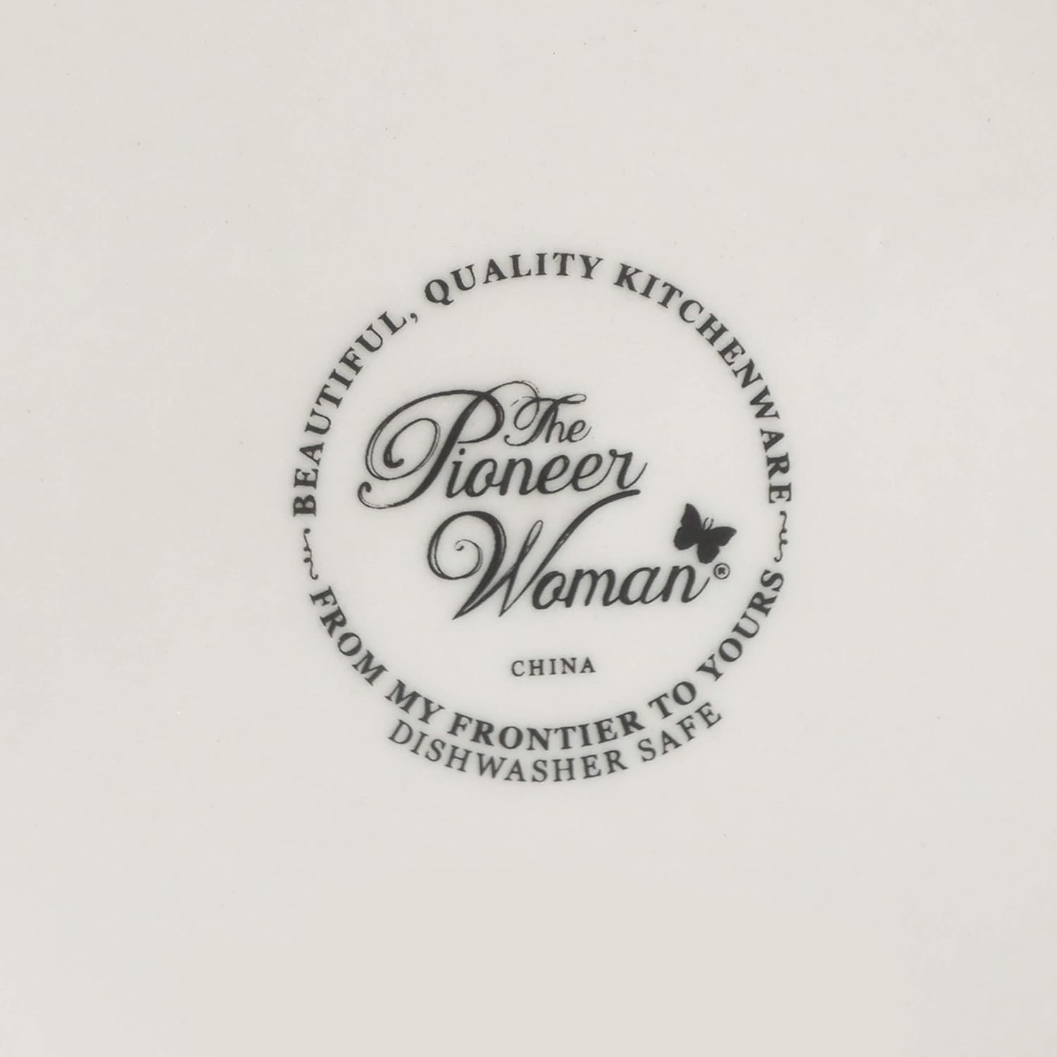 Pioneer Woman 6 1/2 x 7 Polka Dot Stoneware Utensil Canister
