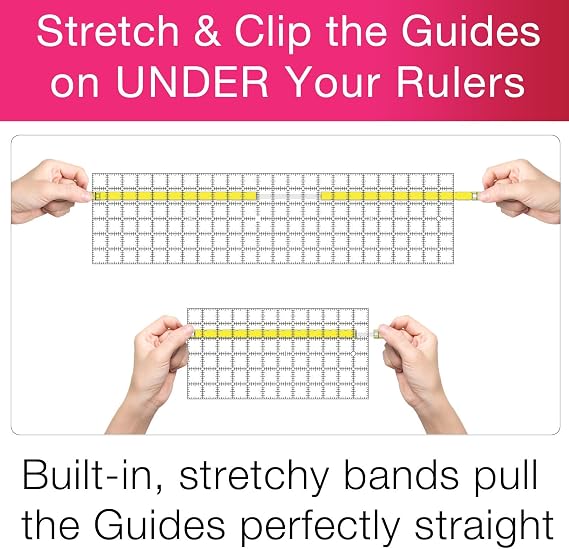 Quilt Ruler Upgrade Kit, Connector and Seam Guide Setter Bundle