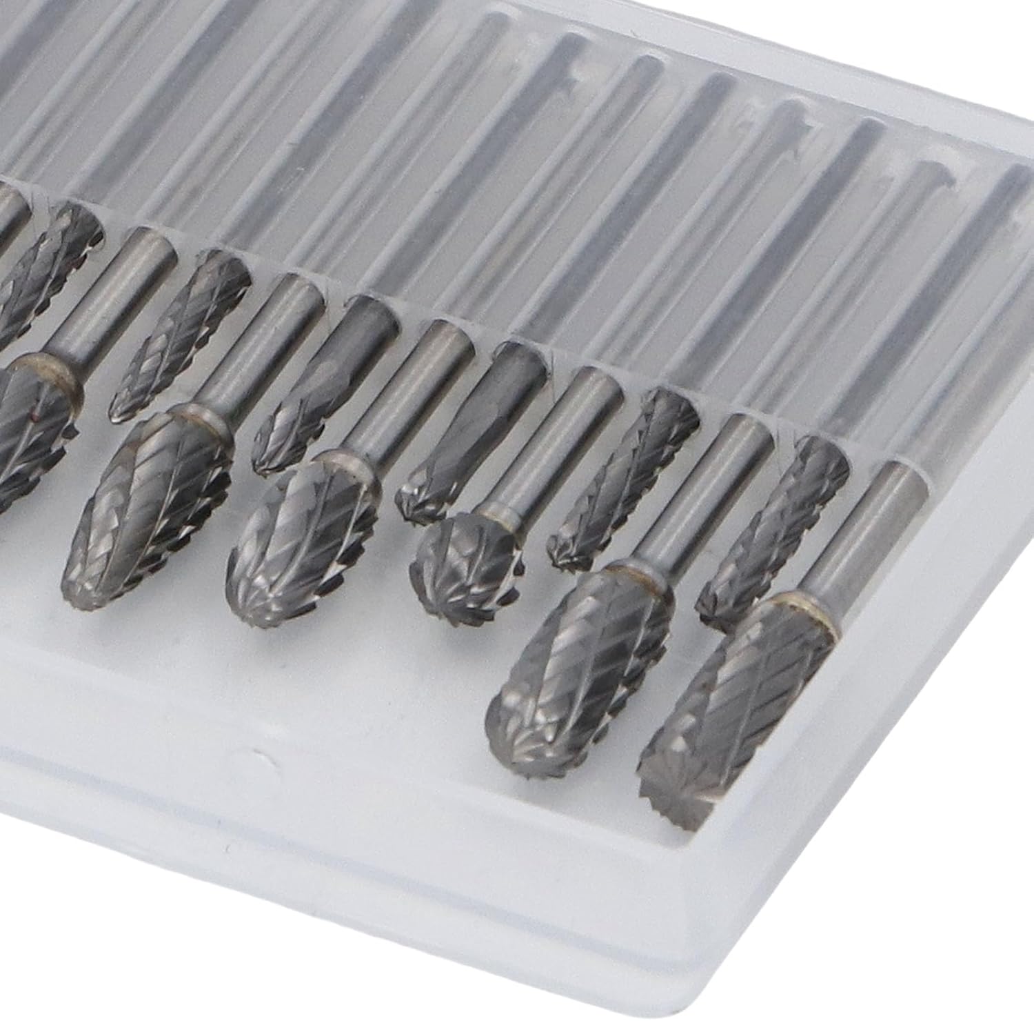 Yoidesu Doner Team Bites, Multi Purpose Portable 20 PCS Double Cut Burr Set Tungsten Carbide, Drilling for Woodworking