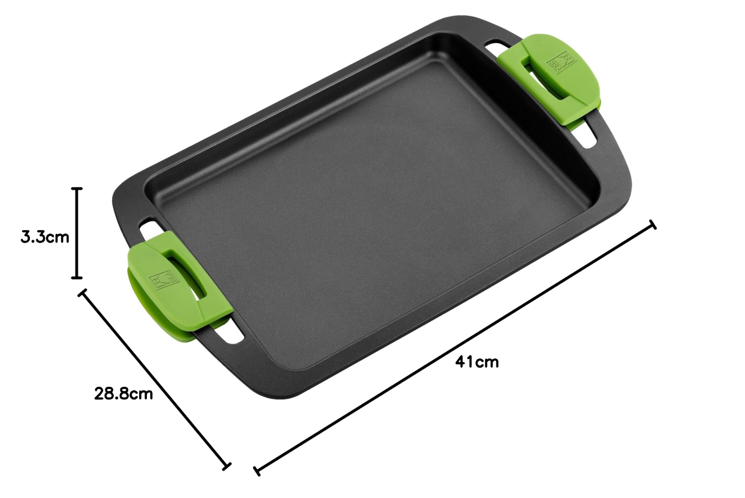 BRA Prior | Plancha 30 cm, Fonte d’Aluminium | Revêtement Antiadhésif Innovations sans PFOA, Compatible Tous Feux Dont Induction