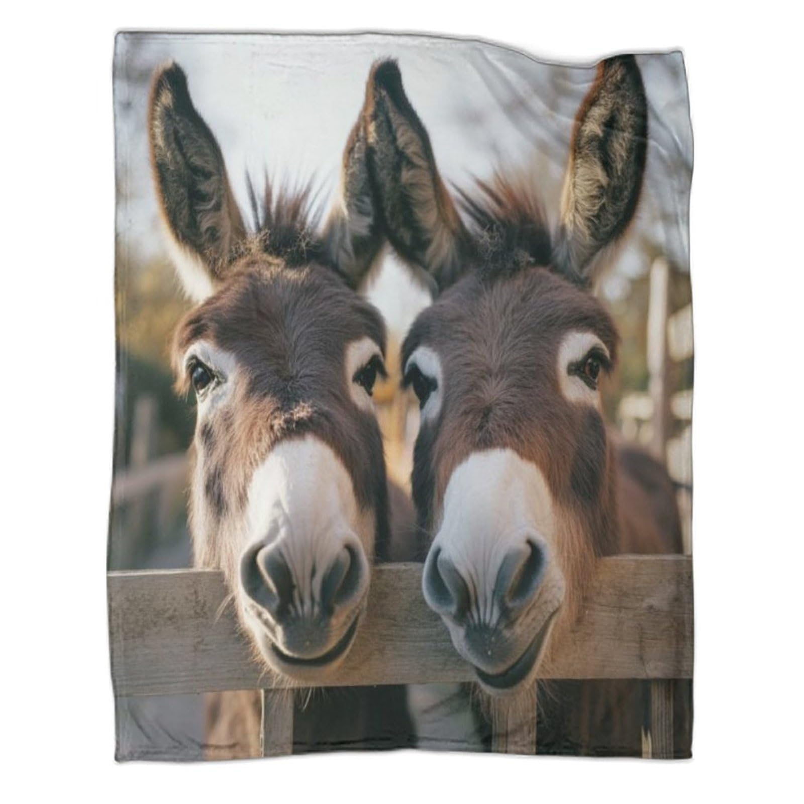 ZYGAOKDD Donkey Blanket, Fleece Blankets, Cuddly Blanket Blankets for Sofa, Ultra Soft And Warm Microfibre 3D Print, for Adults And Children 80x90inch(200x230cm)