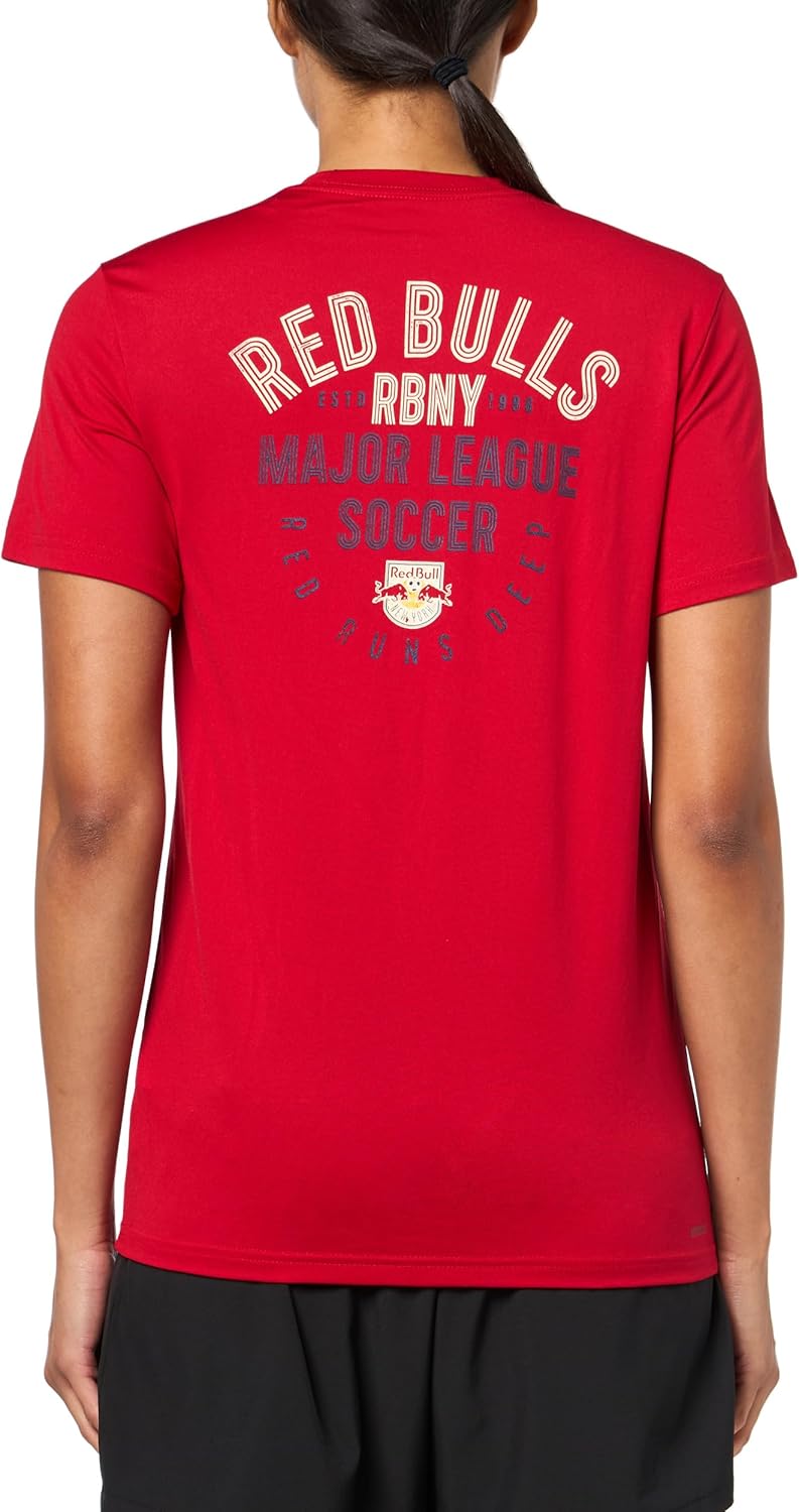 adidas Women's New York Red Bulls MLS Short Sleeve T-Shirt