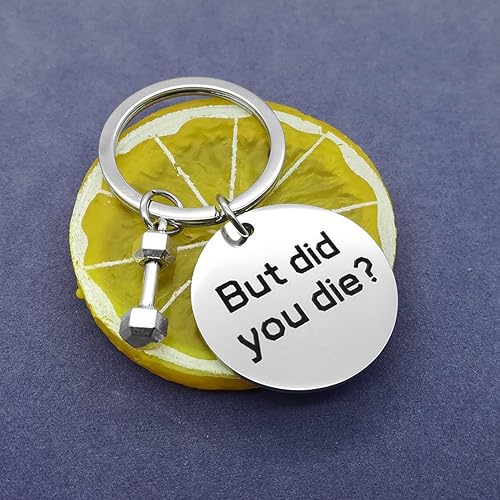 Miniatura 5 de Llavero de entrenamiento con mancuernas, para culturismo, divertido, gimnasio, entrenamiento, joyería, amigo, regalo inspirador, entrenador de