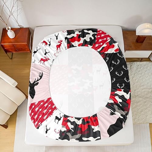 Miniatura 230 de Erosebridal Sábana bajera ajustable de hojas de marihuana, sábana de hoja de cannabis para adultos, juego de ropa de cama rústica de hojas exóticas